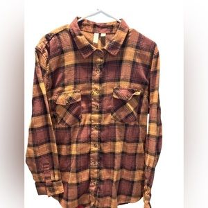 YOUNG at heart , flannel , orange black , extra large , 23-20-28